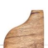 soliflore vague artisanal vase en bois gravé motif rond doré arriere Soliflore en bois – pièce unique aux motifs ronds dorés