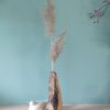 soliflore vague artisanal vase en bois noeud naturel 1 Soliflore en bois de Fraké avec nœud – décoration de caractère pièce unique