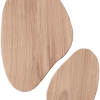 Silhouette en bois aux arrondis délicats, parfaite pour un duo complice.