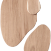 Création artisanale en bois, idéale pour une famille de trois.