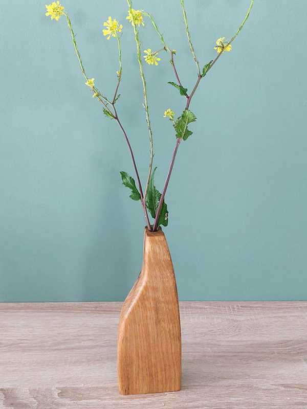 soliflore en bois vase organique en bois exotique
