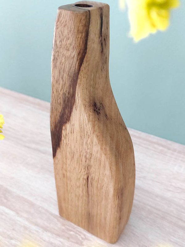 soliflore en bois vase organique en bois exotique