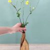soliflore en bois vase organique en bois exotique