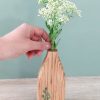 mini vase en bois