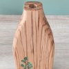 mini vase en bois