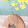 soliflore pont zoom vase en pont ou U inversé en chêne