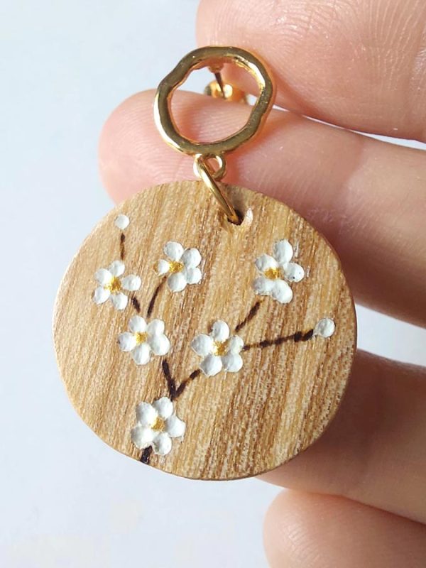 Tandem – Boucles d'oreilles en bois