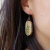 Cocon - Boucles d'oreilles ovales en bois