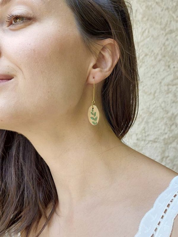 Pétale – Boucles d'oreilles en bois
