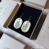 Cocon - Boucles d'oreilles ovales en bois