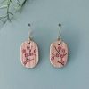 Cocon - Boucles d'oreilles ovales en bois