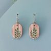 Cocon - Boucles d'oreilles ovales en bois