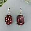 Cocon - Boucles d'oreilles ovales en bois