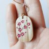 Cocon - Boucles d'oreilles ovales en bois