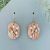 Cocon - Boucles d'oreilles ovales en bois