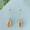 Pétale – Boucles d'oreilles en bois