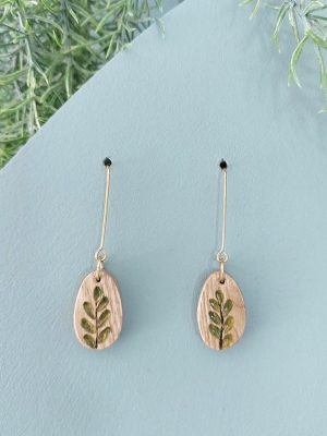 Pétale – Boucles d'oreilles en bois